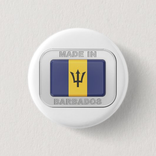 Made in Barbados Button (Vorderseite)