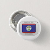 Made in Belize Button (Vorne & Hinten)