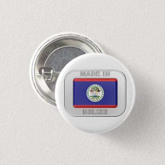 Made in Belize Button (Vorne & Hinten)