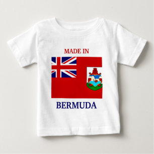 Made in Bermuda mit der Fahne des Bermuda Baby Shi T-shirt