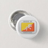 Made in Bhutan Button (Vorne & Hinten)