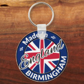 Made in Birmingham England Union Jack Flag Schlüsselanhänger (Vorderseite)