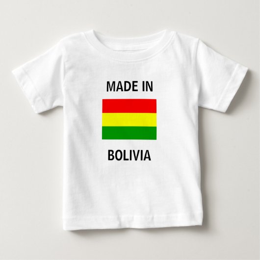 Made in Bolivien Baby T-shirt (Vorderseite)
