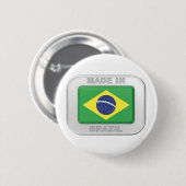 Made in Brasilien Button (Vorne & Hinten)