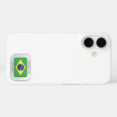 Made in Brasilien Case-Mate iPhone Hülle (Rückseite (Horizontal))