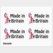 Made in Britain Rechteckiger Aufkleber (Blatt)