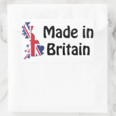 Made in Britain Rechteckiger Aufkleber (Tasche)