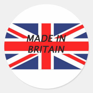 Made in Britain Runder Aufkleber