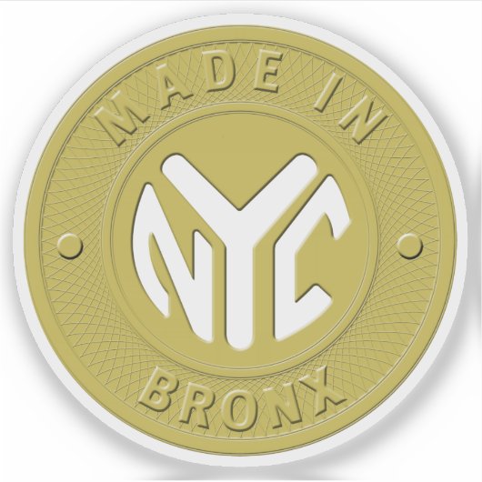 Made in Bronx Token Aufkleber (Vorderseite)