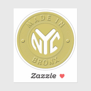 Made in Bronx Token Aufkleber