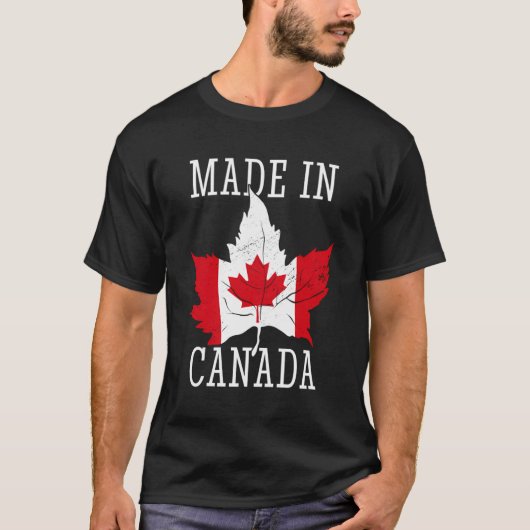 Made in Canada Funny Canadian T-Shirt (Vorderseite)