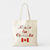 Made in Canada Natural Beige Budget Tote Bag Tragetasche (Rückseite)