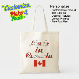 Made in Canada Natural Beige Budget Tote Bag Tragetasche