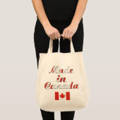 Made in Canada Natural Beige Grocery Tote Bag Tragetasche (Vorderseite (Produkt))