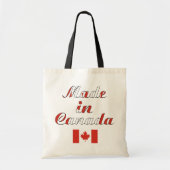 Made in Canada Natural & Black Budget Tote Bag Tragetasche (Vorne)
