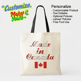 Made in Canada Natural & Black Budget Tote Bag Tragetasche