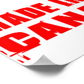 Made in Canada Poster (Ecke)