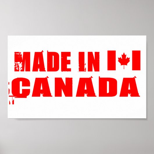 Made in Canada Poster (Vorne)