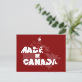 Made in Canada Postkarte (Stehend Vorderseite)