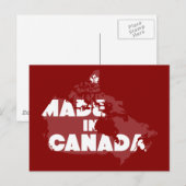 Made in Canada Postkarte (Vorne/Hinten)