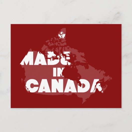 Made in Canada Postkarte (Vorderseite)