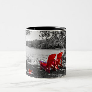Made in Canada - The view Zweifarbige Tasse