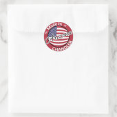 Made in Chandler Arizona United Staaten Flag Runder Aufkleber (Tasche)