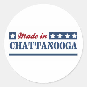 Made in Chattanooga Runder Aufkleber