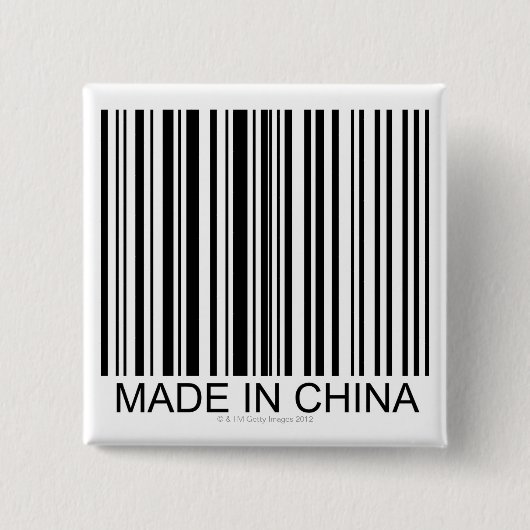 Made in China Button (Vorderseite)