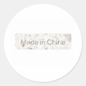 Made in China Runder Aufkleber (Vorderseite)