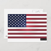Made in China - US-Flagge Postkarte (Vorne/Hinten)