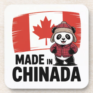Made in Chinada Panda - Chinese Canadian Getränkeuntersetzer