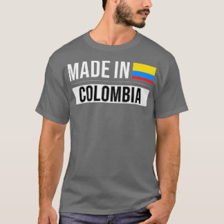 Made in Colombia Geschenk für Kolumbianer mit Wurz T-Shirt