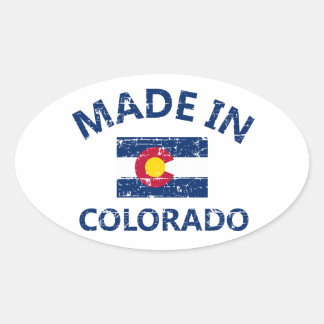 Made in Colorado Ovaler Aufkleber