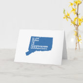 Made in Connecticut Greeting Karte (Gelbe Blume)
