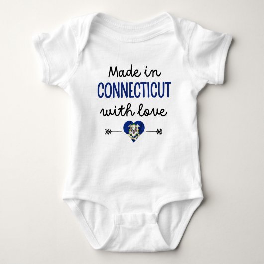 Made in Connecticut mit Liebe Baby Strampler (Vorderseite)
