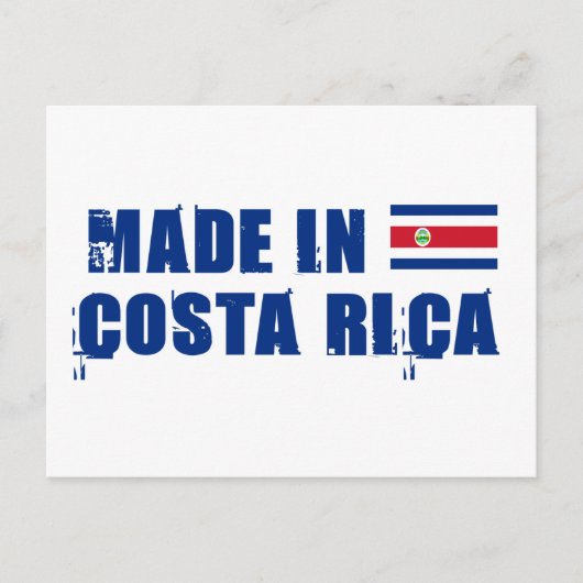 Made in Costa Rica Postkarte (Vorderseite)