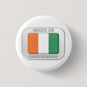 Made in Cote d'Ivoire Button