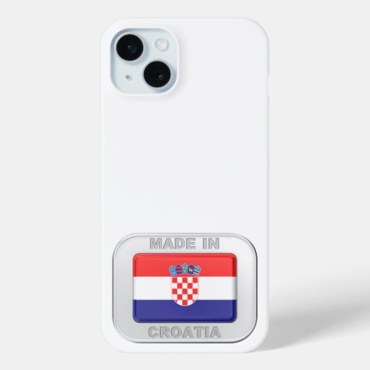 Made in Croatia Case-Mate iPhone Hülle (Rückseite)