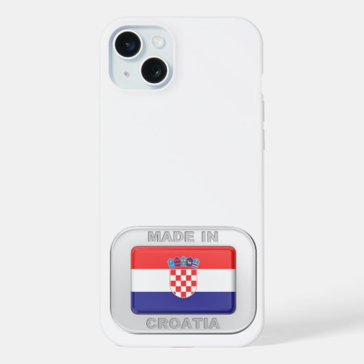 Made in Croatia iPhone Hülle (Rückseite)