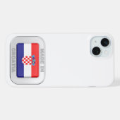 Made in Croatia iPhone Hülle (Rückseite (Horizontal))
