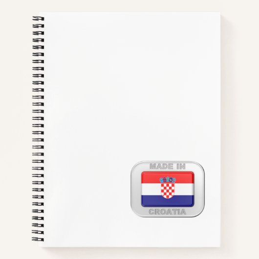 Made in Croatia Notizblock (Vorderseite)