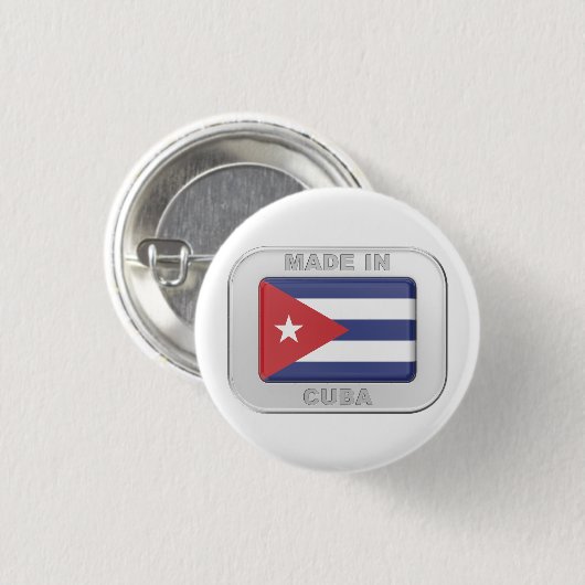 Made in Cuba Button (Vorne & Hinten)