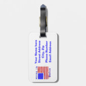 Made in Delco benutzerdefinierbar Gepäckanhänger (Rückseite vertikal)