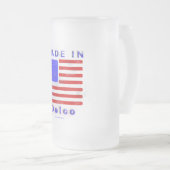 Made in Delco Mattglas Bierglas (VorderseiteRechts)
