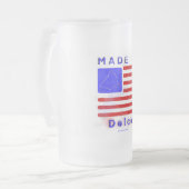 Made in Delco Mattglas Bierglas (Vorderseite Links)