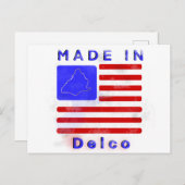 Made in Delco Postkarte (Vorne/Hinten)