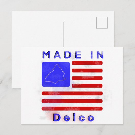 Made in Delco Postkarte (Vorne/Hinten)