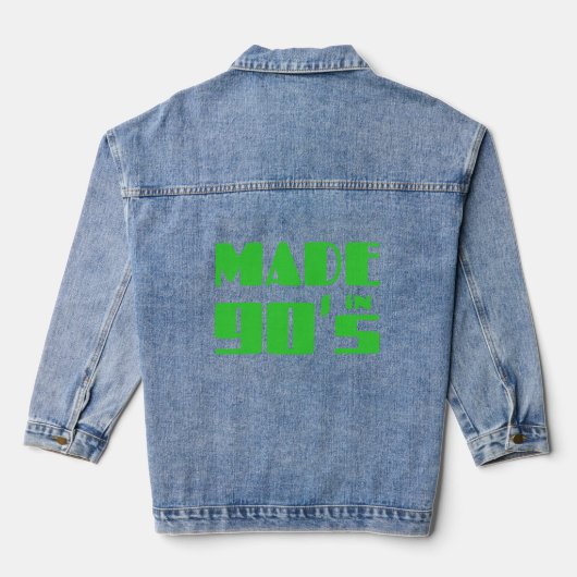 Made in den 90er Jahren Jeansjacke (Rückseite)