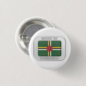 Made in Dominica Button (Vorne & Hinten)